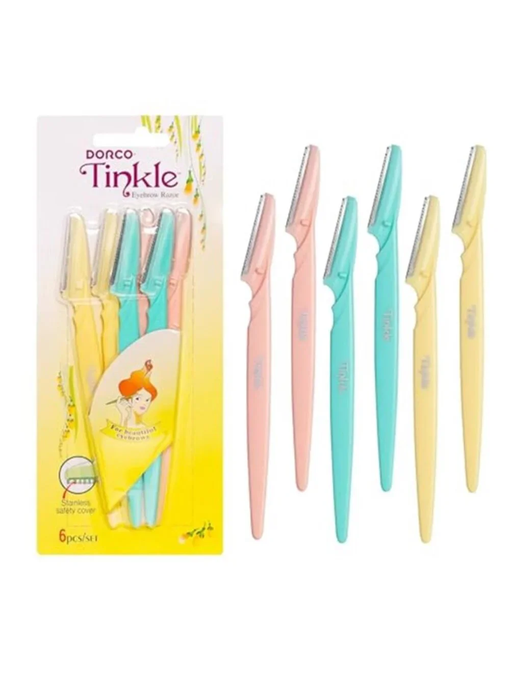 Tinkle Dermaplaning Tool 6ct, Dermaplane Razor for Women